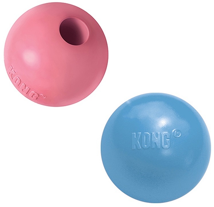 Kong Puppy игрушка для щенков Мячик под лакомства 6 см