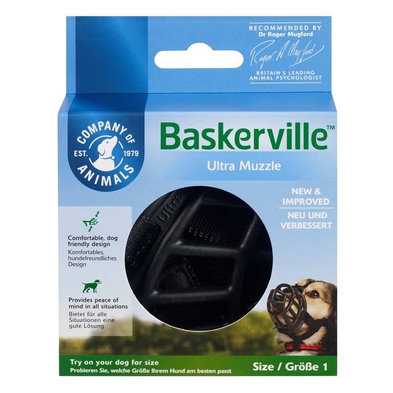 COA Намордник для собак "Baskerville Ultra", Size1, 5х22см (Великобритания)