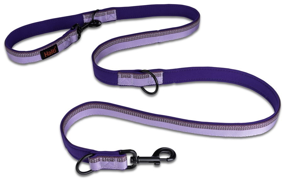 COA Поводок-перестежка для собак "HALTI Double Ended", фиолетовый, 200х1.5см (Великобритания)