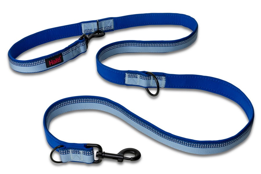 COA Поводок-перестежка для собак "HALTI Double Ended", голубой, 200х1.5см (Великобритания)