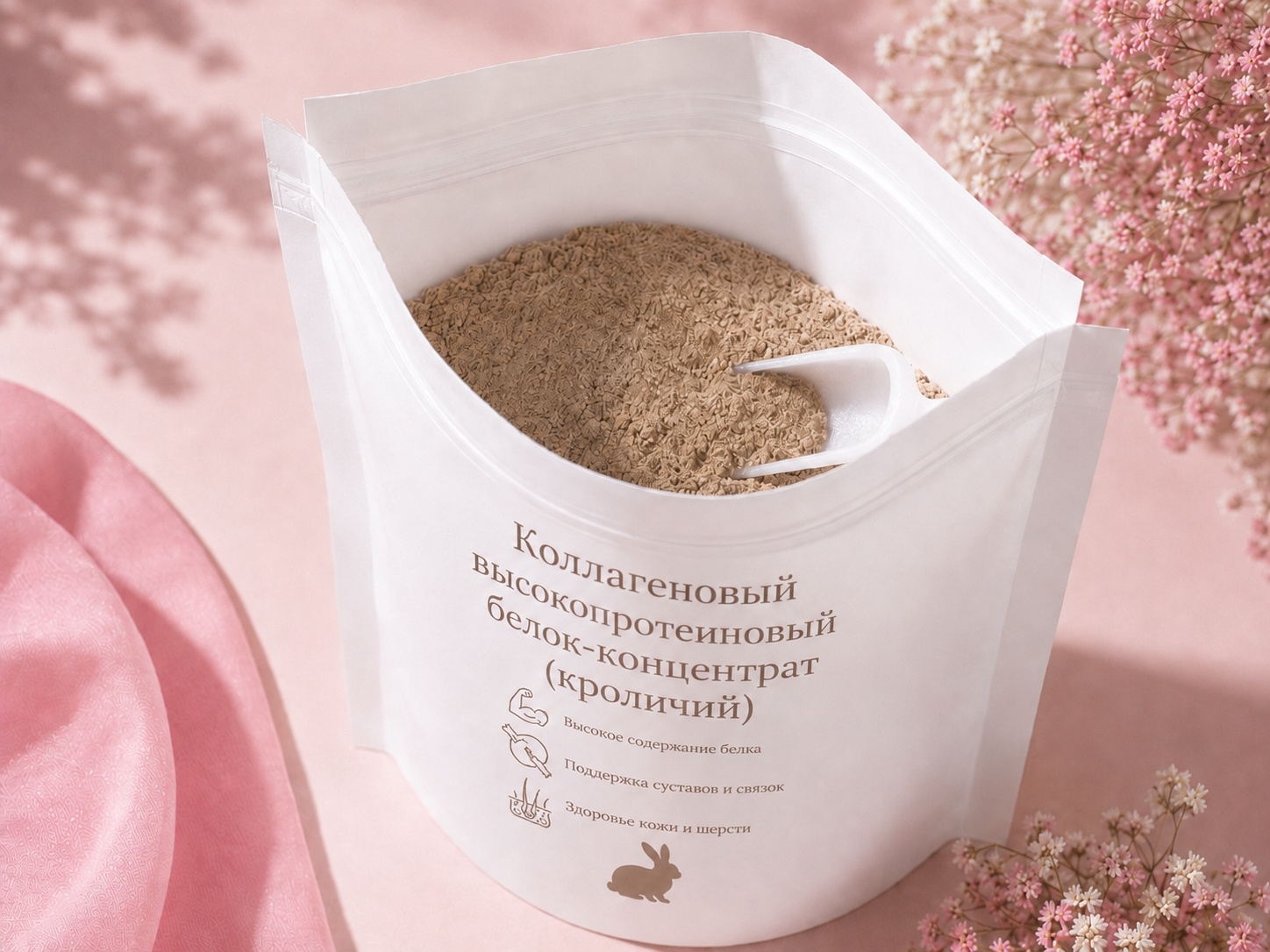 Коллагеновый высокопротеиновый белок- концентрат (кроличий)