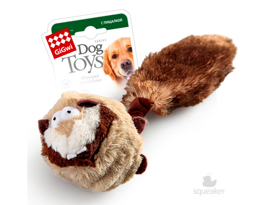  Gigwi Dog Toys  Барсук с пищалками с теннисным мячом