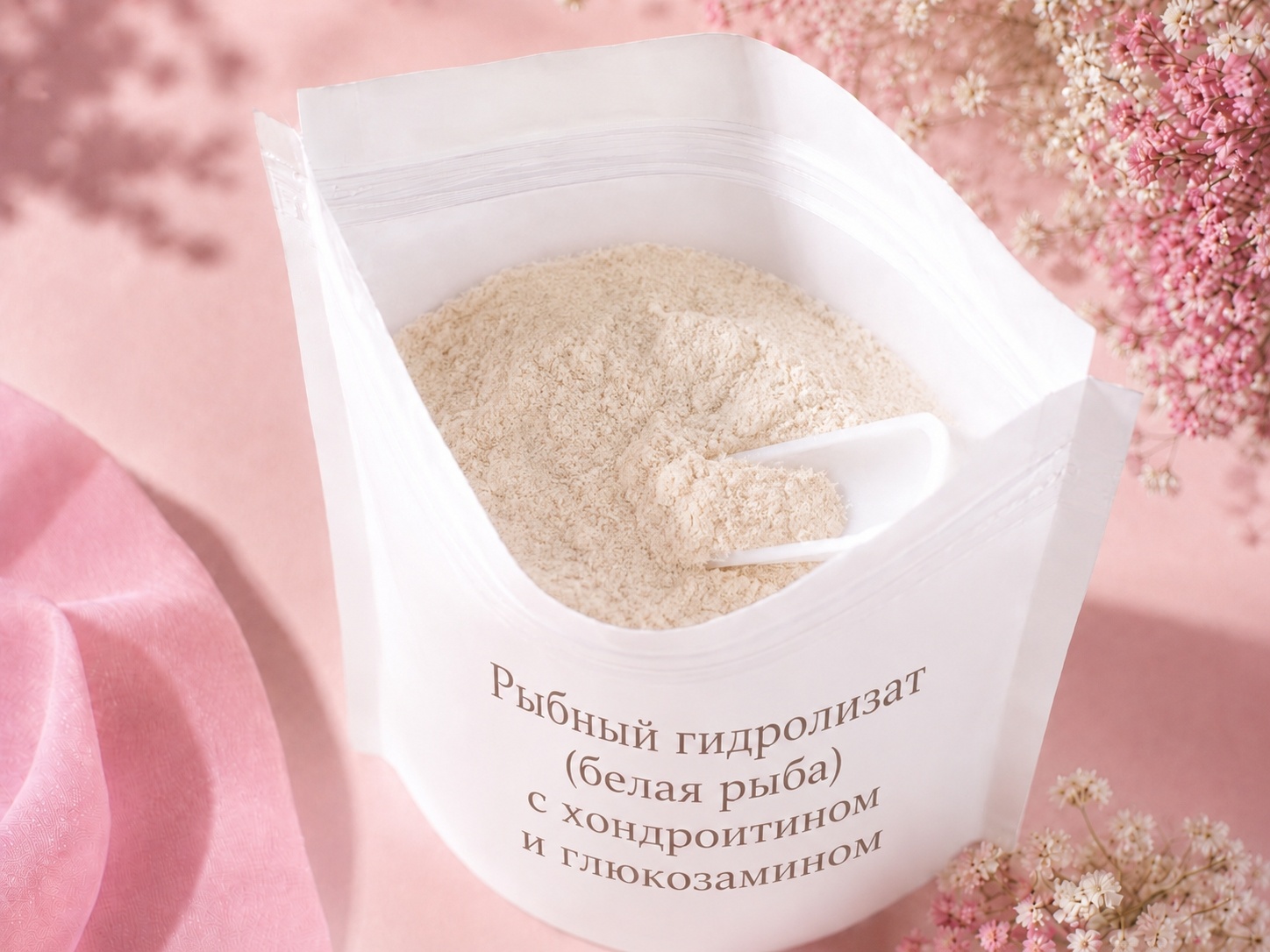 Рыбный гидролизат (белая рыба) с хондроитином и глюкозамином 