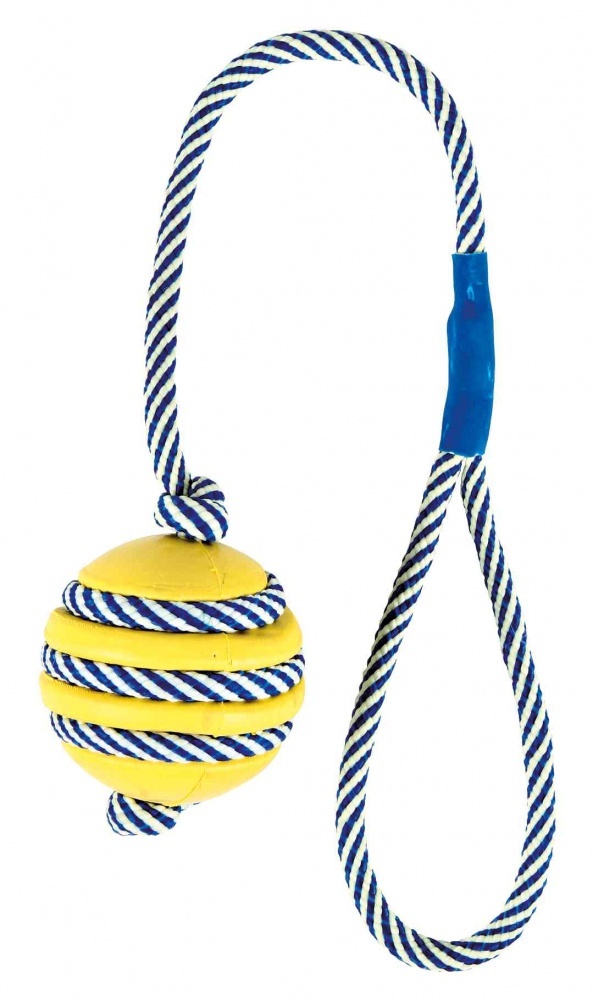 Игрушка со светящейся верёвкой, натуральная резина, 5 см/40 см