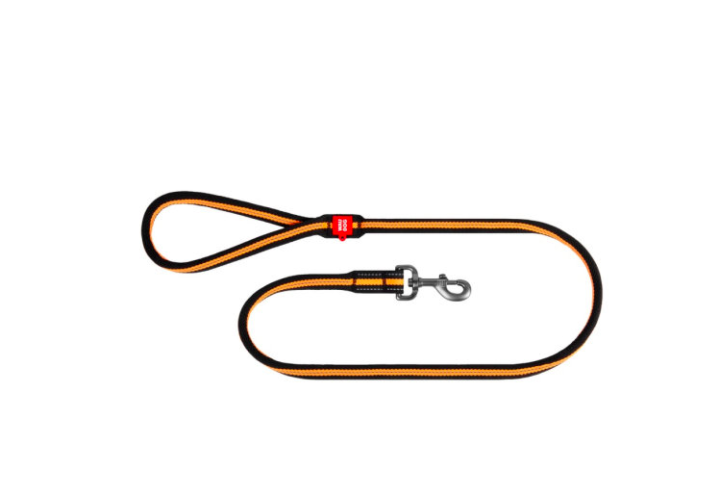Поводок-шнур для собак нейлоновый WAUDOG Nylon, амортизирующий, Д 12 мм, Дл 122-130 см
