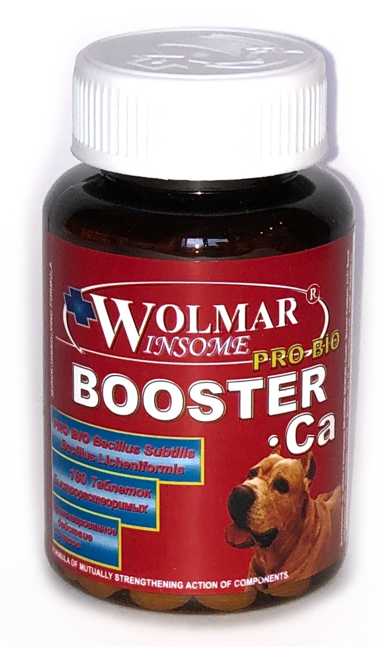 Wolmar Pro Bio Booster Ca мультикомплекс для щенков крупных пород 180 табл.